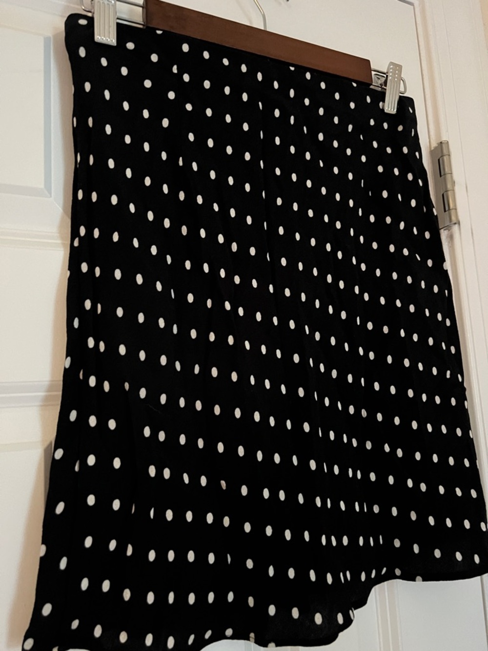 Madewell Black Polka Dot A-Line Skirt- size 2 - Picture 2 of 7